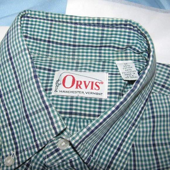 VTG Orvis Mens Medium Long Sleeve Made in USA - Picture 3 of 7